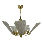 Lustre en verre de murano italien design rgence hollywoodien, annes 1970