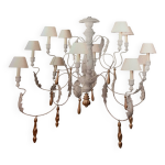 Lustre villeneuve en bois par vaughan