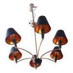 Lustre vintage 6 lumières année 60 Lustre vintage 6 lumières année 60