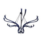Lustre vintage annes 1990 design  12 feux