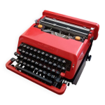 Machine  crire valentine par e. sottsass et p. king 1969