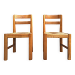 Maison regain, duo de chaises en orme massif, meubles sièges vintage Maison regain, duo de chaises en orme massif, meubles sièges vintage
