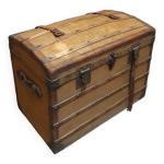 Malle de transport bombe ancienne vers 1900 b. vinay