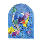 Marc chagall : benjamin et la fleur divine, lithographie