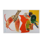 Marc chagall : rve au cirque - lithographie originale