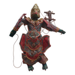 Marionette birmane ancienne en bois.