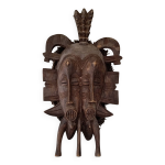 Masque africain jumeau c�te d'ivoire senoufo