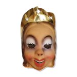 Masque de carnaval reine - sorcire en carton bouilli brevet sgdg