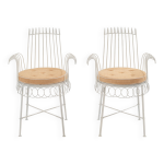 Mathieu matégot paire de chaises cap d ail 1950s Mathieu matégot paire de chaises cap d ail 1950s