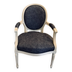 Mdaillon bleu chin blanc epoque xixe restaur traditionnellement