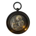 M�daillon de la vierge � l enfant sign� dropsy