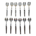Ménagère 12 fourchettes à dessert en métal argenté Ménagère 12 fourchettes à dessert en métal argenté