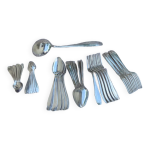 Ménagère de 35 couverts en métal argenté vintage 1950 apollo Ménagère de 35 couverts en métal argenté vintage 1950 apollo