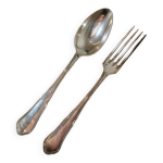 Ménagère langlois orfèvre en métal argenté Ménagère langlois orfèvre en métal argenté