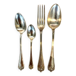 Ménagère de style louis xv en métal argenté xx siècle Ménagère de style louis xv en métal argenté xx siècle