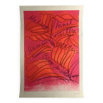 Messagier alechinsky arnal van velde, c 1980. lithographie signe au crayon