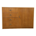 Meuble 4 tiroirs 1 porte anne 1960 vintage