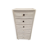 Meuble 6 tiroirs en osier