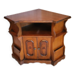 Meuble d'angle en bois exotique