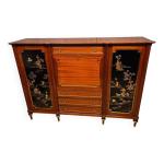 Meuble d'appui en acajou de la maison hirch paris enfilade bar bibliothèque Meuble d'appui en acajou de la maison hirch paris enfilade bar bibliothèque