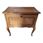 Meuble bar en bois massif style louis xv
