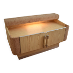 Meuble bar console vinyle vintage en formica Meuble bar console vinyle vintage en formica