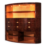 Meuble bar emblématique aldo tura en cuir de chèvre marron avec ascenseur électrique et intérieur miroir. ... Meuble bar emblématique aldo tura en cuir de chèvre marron avec ascenseur électrique et intérieur miroir. ...