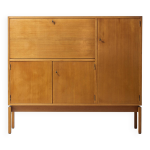 Meuble bar lumineux de style mid - century par jos de mey, belgique, annes 1960