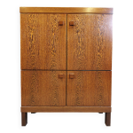 Meuble bar vintage en bois weng, 1960