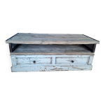 Meuble bas, banc en bois patiné Meuble bas, banc en bois patiné