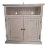 Meuble bas ceruse ivoire