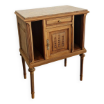 Meuble bois et marbre style louis xvi