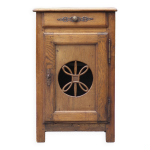 Meuble bois vintage, meuble confiturier, cabinet bois, meuble de rangement