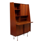 Meuble et bureau / bar en teck danois, par arne vodder, ann�es 1960