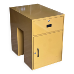 Meuble de bureau jaune moutarde Meuble de bureau jaune moutarde