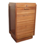 Meuble en ch�ne porte rouleau ann�es 50