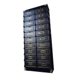 Meuble  clapets strafor, 20 clapets