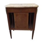 Meuble d'entre deux dessus marbre style louis xvi