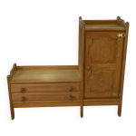 Meuble d'entre en chne par guillerme et chambron 1960