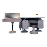 Meubles gautier circa 1970, set bureau et coiffeuse