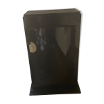Meuble laqu� noir galb� sign� assouline et dat� de 1987