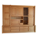 Meuble living en orme massif