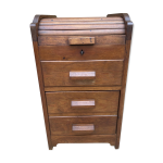 Meuble de métier bureau , classeur rideau coulissant en bois Meuble de métier bureau , classeur rideau coulissant en bois