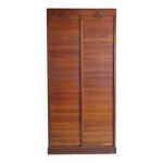 Meuble de métier - classeur à rideau double - vintage Meuble de métier - classeur à rideau double - vintage