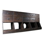 Meuble de mtier de coutellerie 10 tiroirs & casiers ouverts