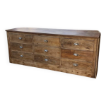 Meuble de mtier enfilade en pin et chne xl