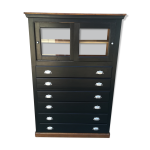 Meuble de mtier a tiroirs et portes coulissante