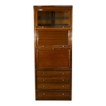 Meuble modulable en acajou, maison martin dupuis 1970