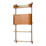 Meuble mural scandinave en teck, mod�le ergo, norv�ge, ann�es 1960