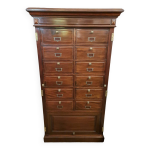 Meuble de notaire  clapets en acajou